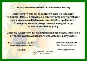 Życzenia z okazji Dnia Działacza i Animatora Kul